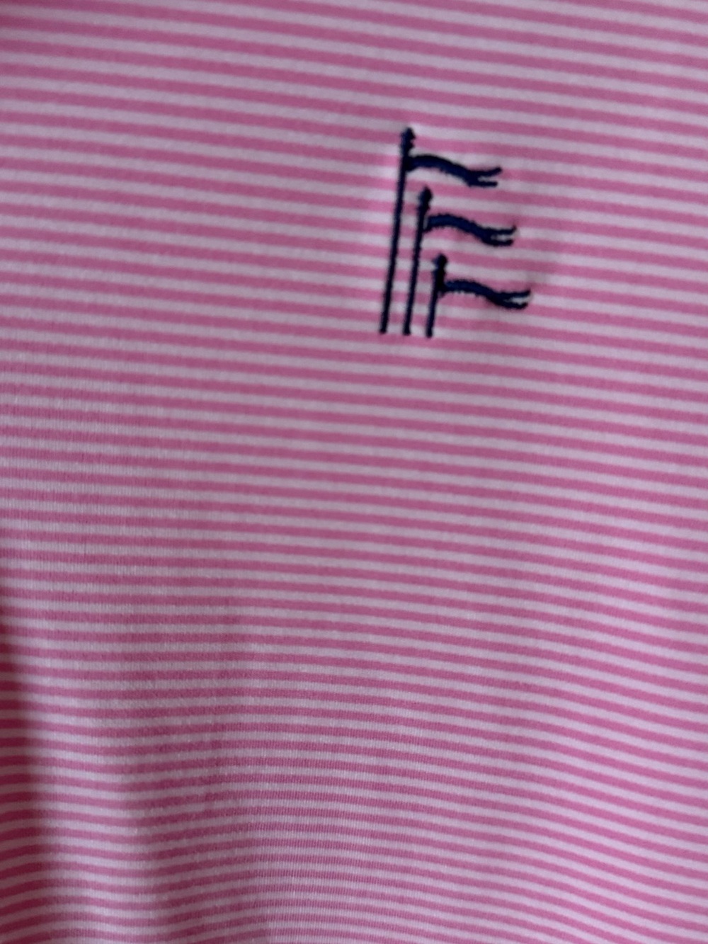 Turtleson Polo Shirt Mens Pink Performance Golf Stretch Logo - Picture 2 of 5